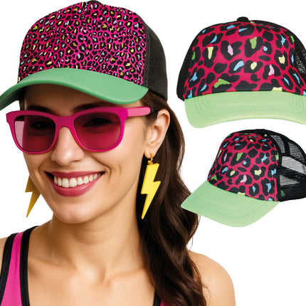 Gorro estampado de leopardo