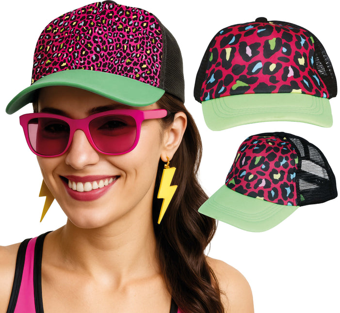 Gorro estampado de leopardo