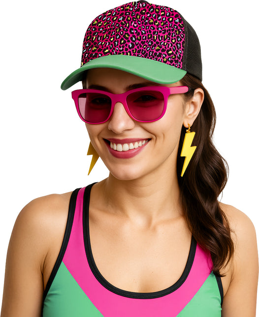 Gorro estampado de leopardo