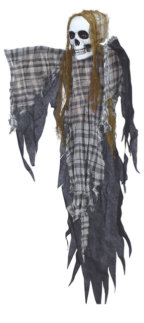 Decoración Colgante Halloween Esqueleto Cuadriculado 1,2m
