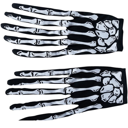 Guantes de Halloween Dedos de Esqueleto