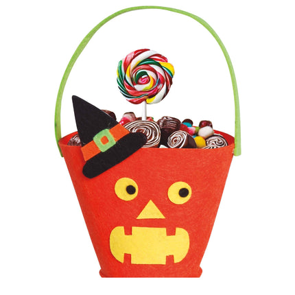 Cubo de caramelos de Halloween Calabaza 20cm