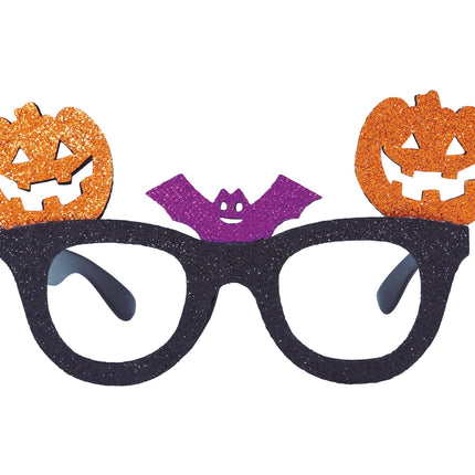 Gafas de Halloween Purpurina de calabaza