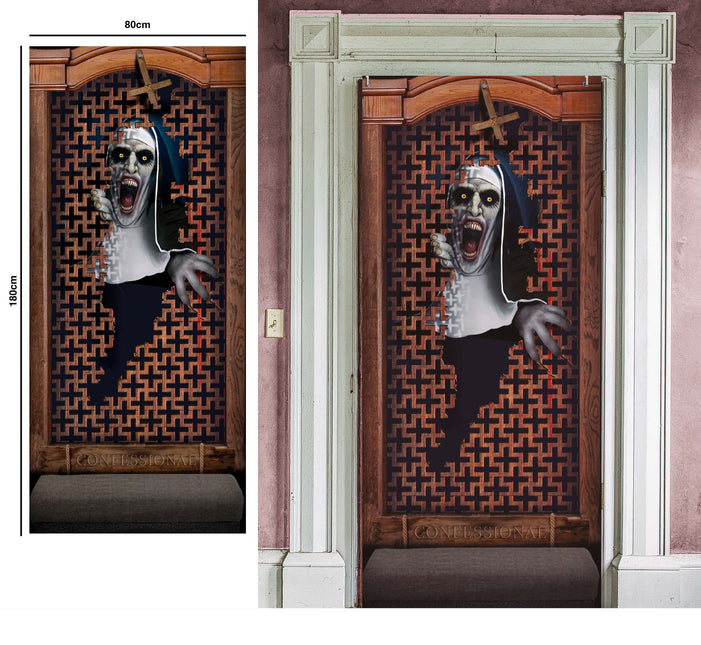 Decoración de puertas de Halloween Horror Non