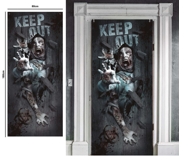 Decoración de Puerta de Halloween Zombie 180cm