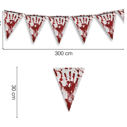 Guirnalda de Halloween Sangre 3m