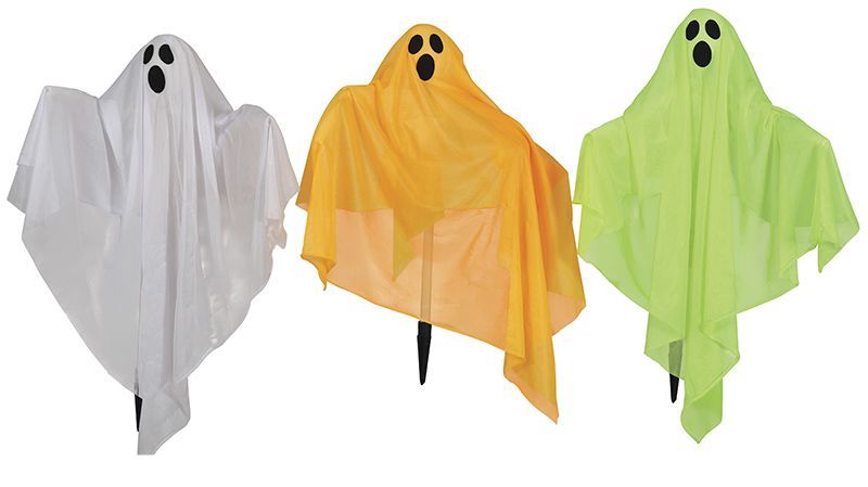 Decoración de jardín de Halloween Fantasma con luz 90cm