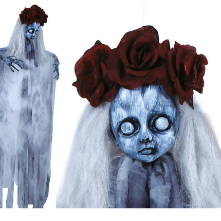 Halloween Decoración Colgante Fantasma Niña 1m