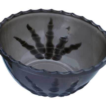 Decoración de Mesa de Halloween Negra Esqueleto Tazón de Mano