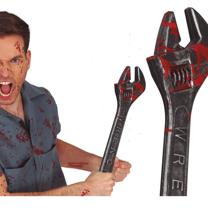 Aplastador Falso de Halloween con Sangre 45cm