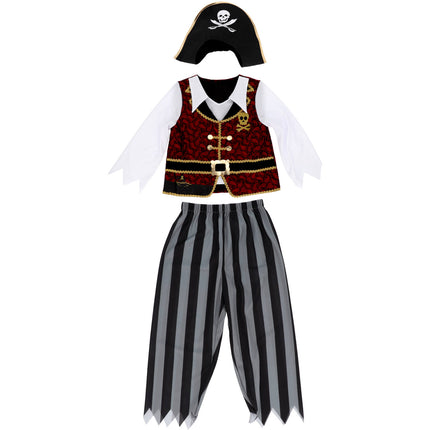 <tc>Folat</tc> Traje de pirata con sombrero de pirata Niño