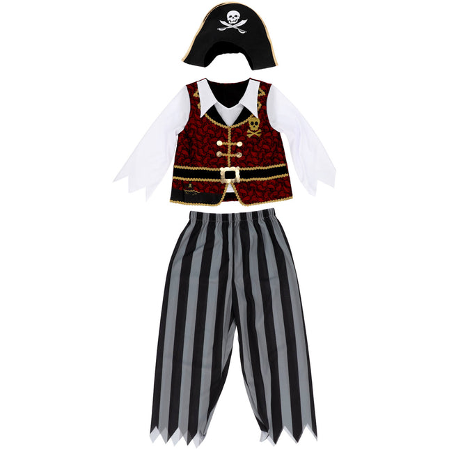 <tc>Folat</tc> Traje de pirata con sombrero de pirata Niño
