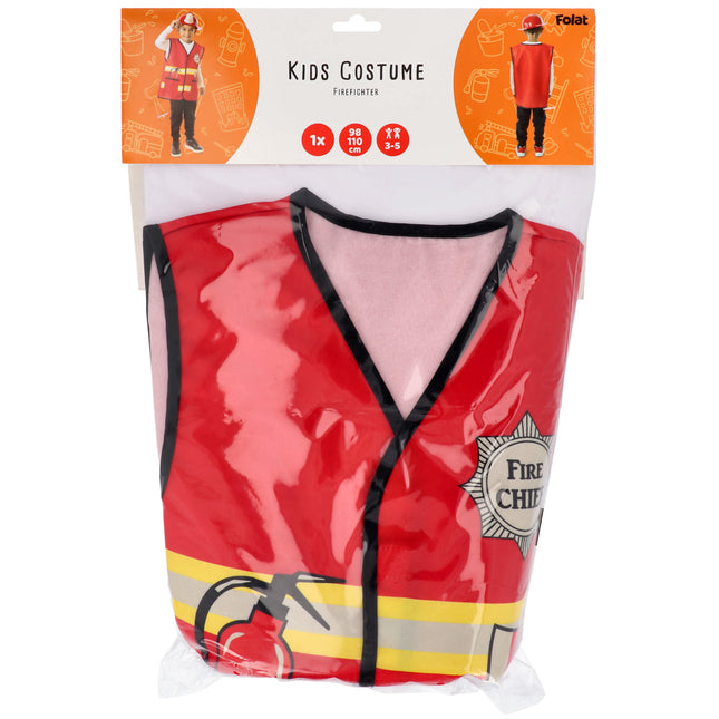 <tc>Folat</tc> Disfraz de bombero Rojo Niño