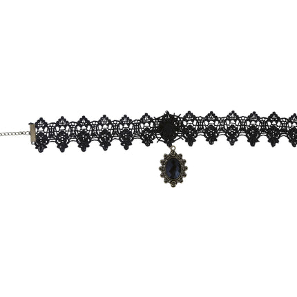 Encaje de cadena negro