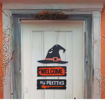 Decoración colgante de Halloween Welcome 32cm