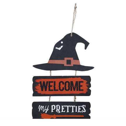 Decoración colgante de Halloween Welcome 32cm