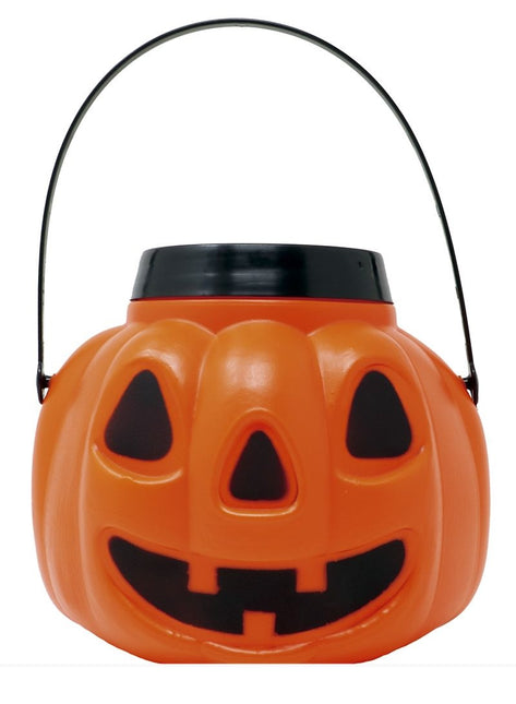 Cubo de caramelos de Halloween Tapa de calabaza 15cm
