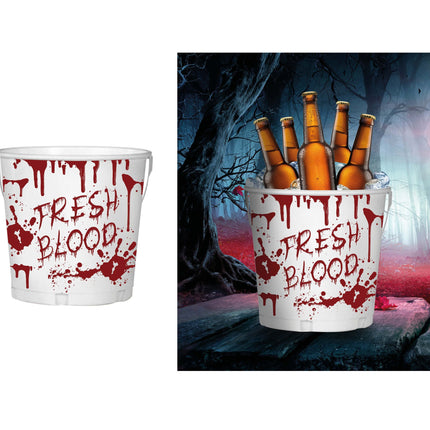 Cubo blanco para decoración de mesa de Halloween