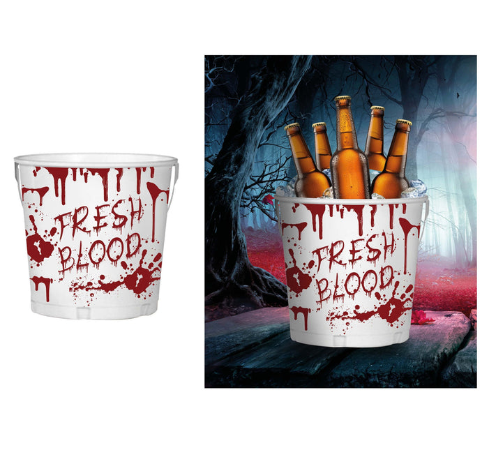 Cubo blanco para decoración de mesa de Halloween