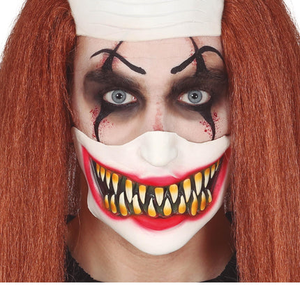 Halloween Media Máscara Cara de Payaso
