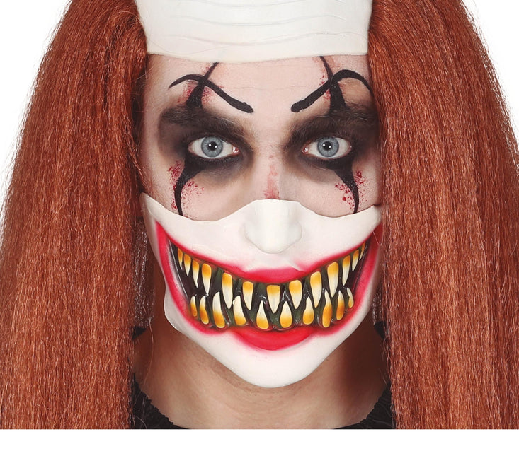Halloween Media Máscara Cara de Payaso
