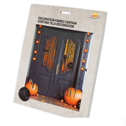 Cortina de Halloween Negro/Gris 1,9m