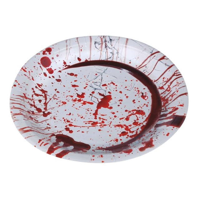 Halloween Platos Sangrientos 23cm 6pcs