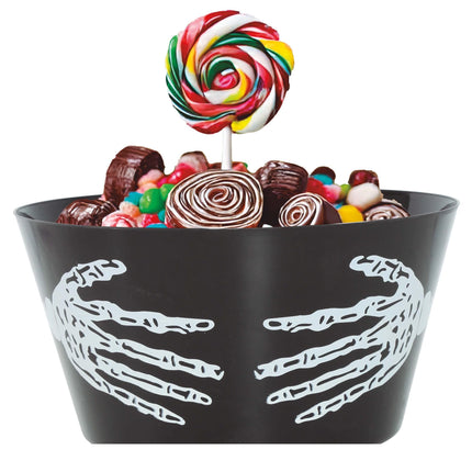 Bol Halloween Manos de Esqueleto 30x22cm