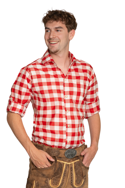 Blusa Oktoberfest Rojo Blanco