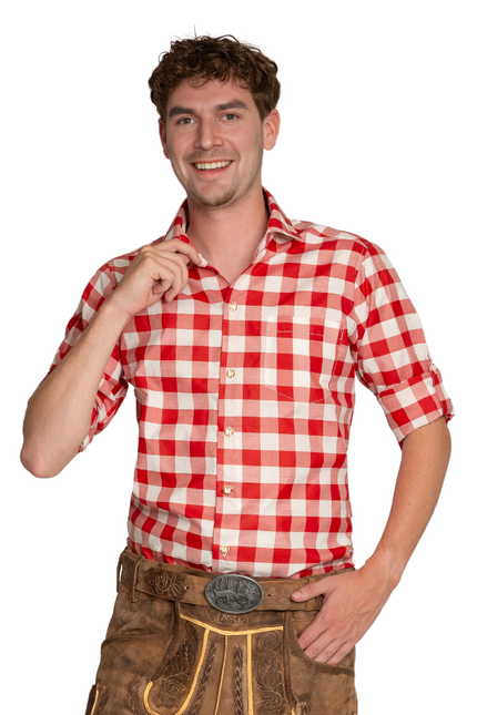 Blusa Oktoberfest Rojo Blanco