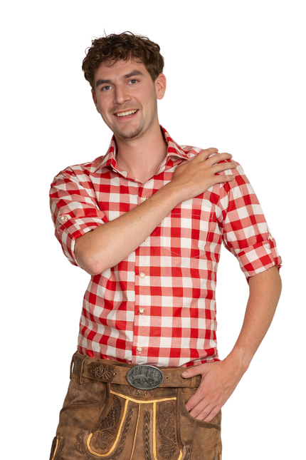 Blusa Oktoberfest Rojo Blanco