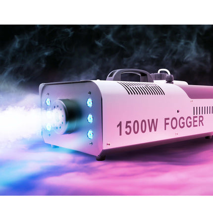 Máquina de humo con luz y control 1500W
