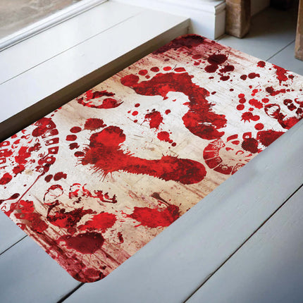 Felpudo de Halloween Huellas Sangrientas 60cm