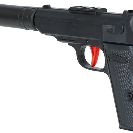 Pistola con silenciador 29 cm