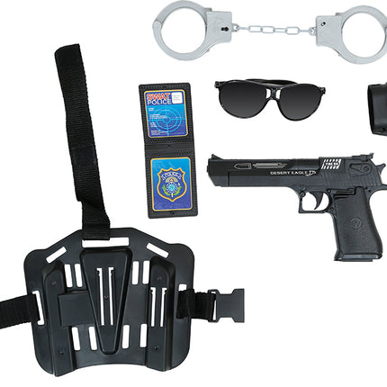 Juego de disfraces de policía 6 piezas