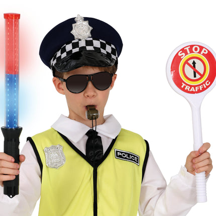Conjunto Disfraz Policía Tráfico 5 piezas