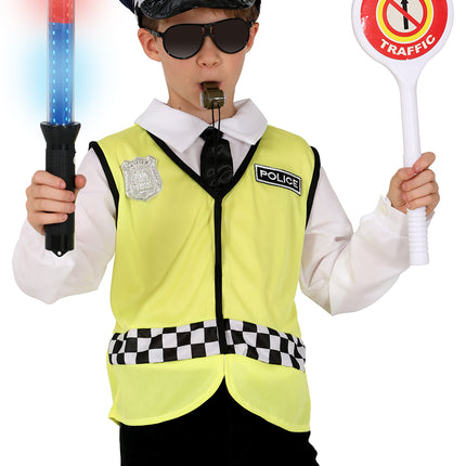 Conjunto Disfraz Policía Tráfico 5 piezas