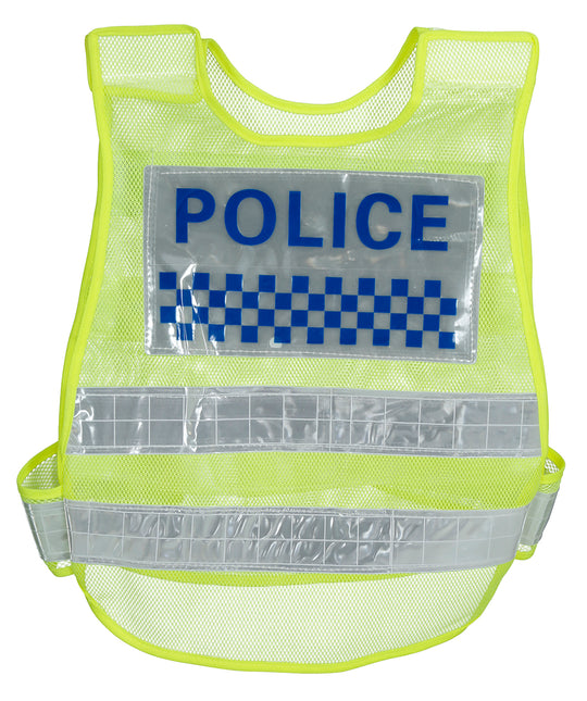 Chaleco amarillo de policía de tráfico, adulto