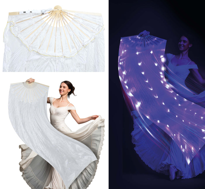 Ventilador blanco con led multifunción 75x150 cm