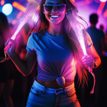 Palo de Led de colores Fibras de vidrio 25cm