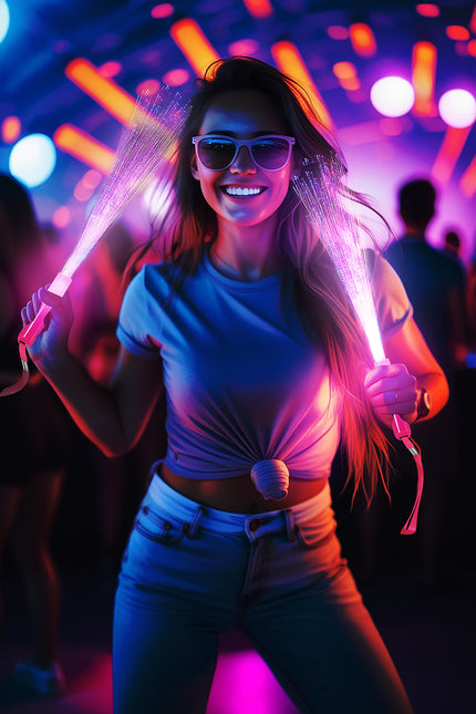 Palo de Led de colores Fibras de vidrio 25cm