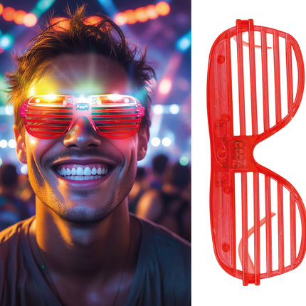 Gafas rojas con luz