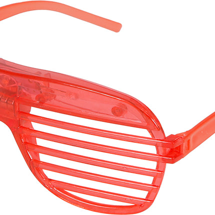 Gafas rojas con luz