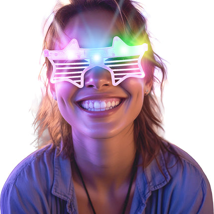 Gafas Estrella Rosa Con Luz