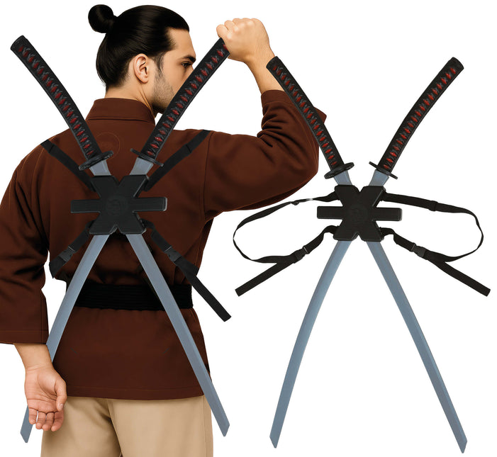 Espada Falsa Samurai Negra 95cm 2pcs