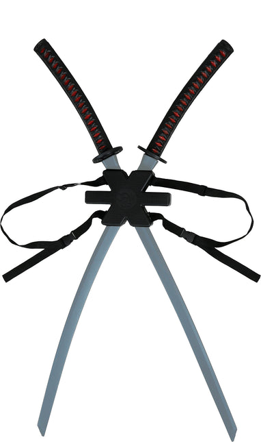 Espada Falsa Samurai Negra 95cm 2pcs