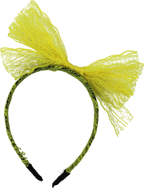 Neon 80S Juego de accesorios Amarillo 5 piezas