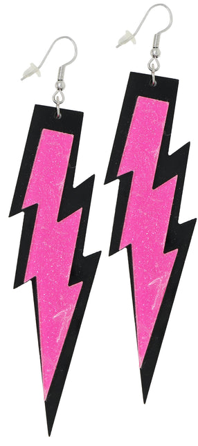 Juego de accesorios Neón 80S Rosa Brillante 5 piezas