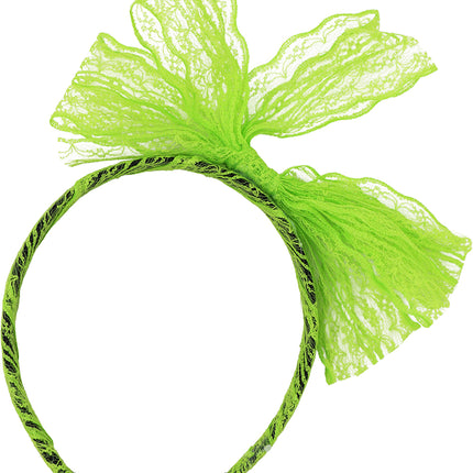 Juego de accesorios Neón 80S Verde Brillante 5 piezas