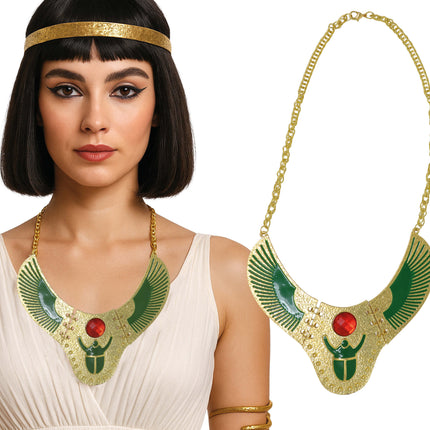 Collar Cleopatra Oro Verde